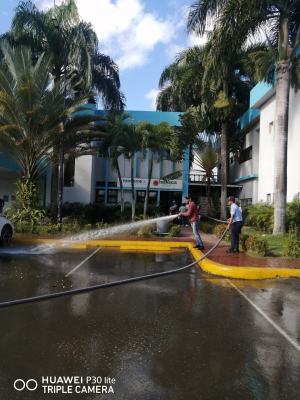 Hospital Vinicio Calventi realiza jornada médica y de limpieza